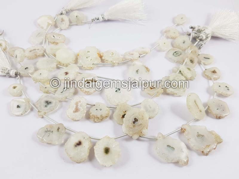 Solar Quartz Smooth Amoeba Beads